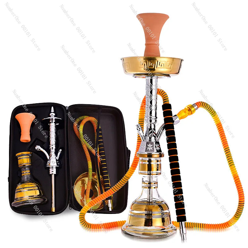 Arab hookah set Egyptian model with bag hookah single tube