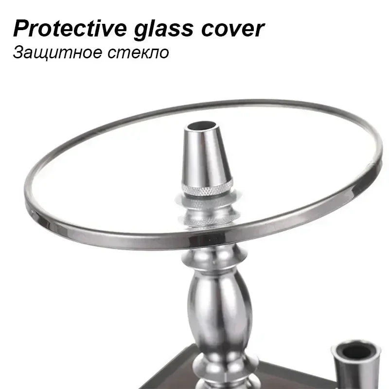 Acrylic Hookah Set Shisha Box Nargile Sheesha Narguile Chicha Cachimbas Water Pipe Shisha Box Hookah with LED for Smoking Кальян