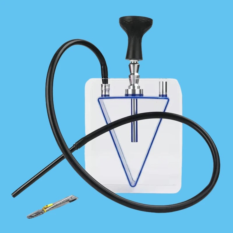 Big Smoke Acrylic Triangular Hookah Shisha Set with Pipe Hose Bowl Sheesha Chicha Cachimba KTV Bar Narguile for Smoking