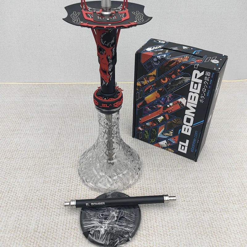 WholesaleHookah Set Russian Style Hookah EL Shisha Luxury Sheesha Chicha Narguile