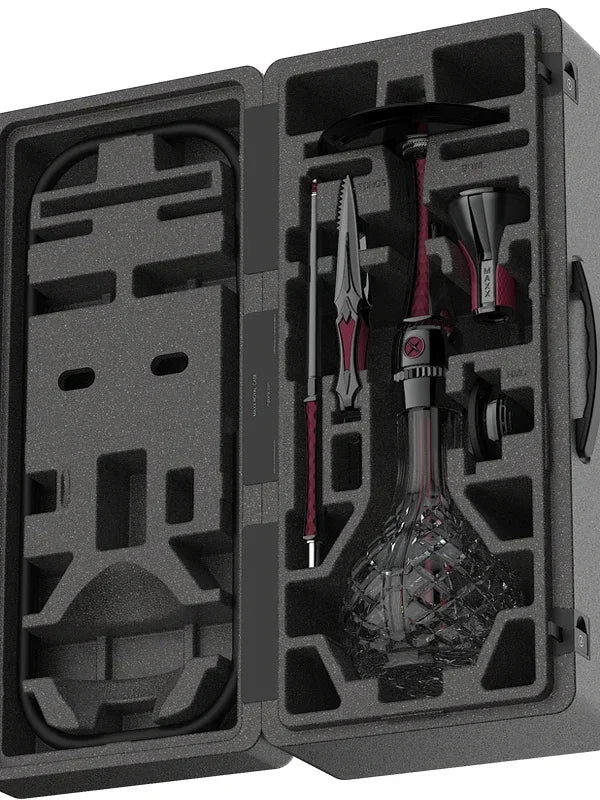 CHKJ Maxx Royal Shisha Hookah Set 304 Stainless Steel Large Hookah Smoking Set Russian Shisha With Bottle