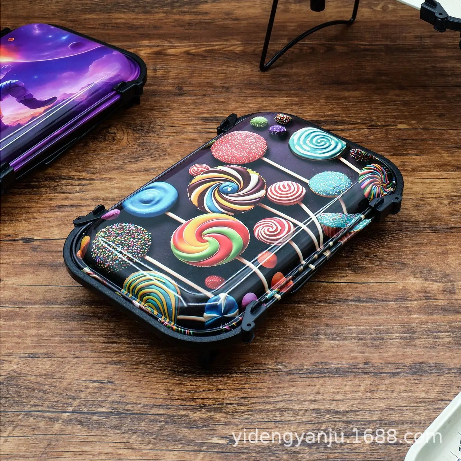 Hot Large Tinplate Cigarette Rolling Tray Set Portable Horn tube Filler Operator Table Smoking Set