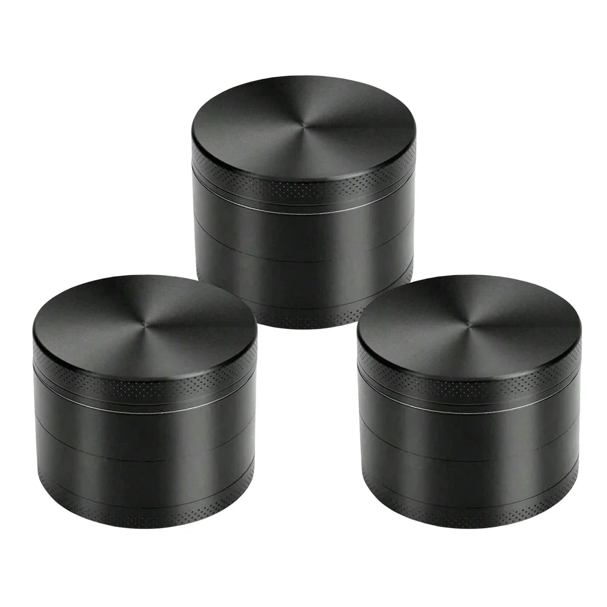 2inch Metal Herb Grinder 4-layer Manual Spice Mill Pepper Mortar Crusher Raw Grass Tobacco Grinder Smoking Cigarette Accessories