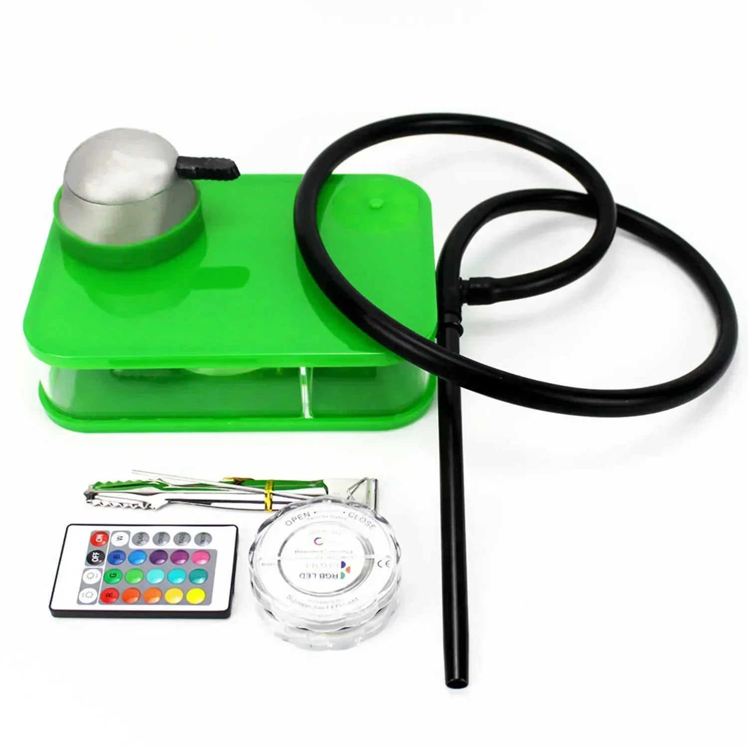 Acrylic Hookah Set Shisha Box Nargile Sheesha Narguile Chicha Cachimbas Water Pipe Shisha Box Hookah with LED for Smoking Кальян