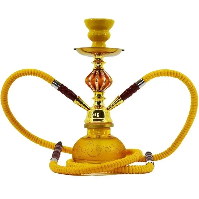 Black Blue Green Red White Yellow,10.6in\27cm Small,Single\Double Hose 1\2,Bar Shisha Full Set Luxury Smoking Pipe Hookah Set