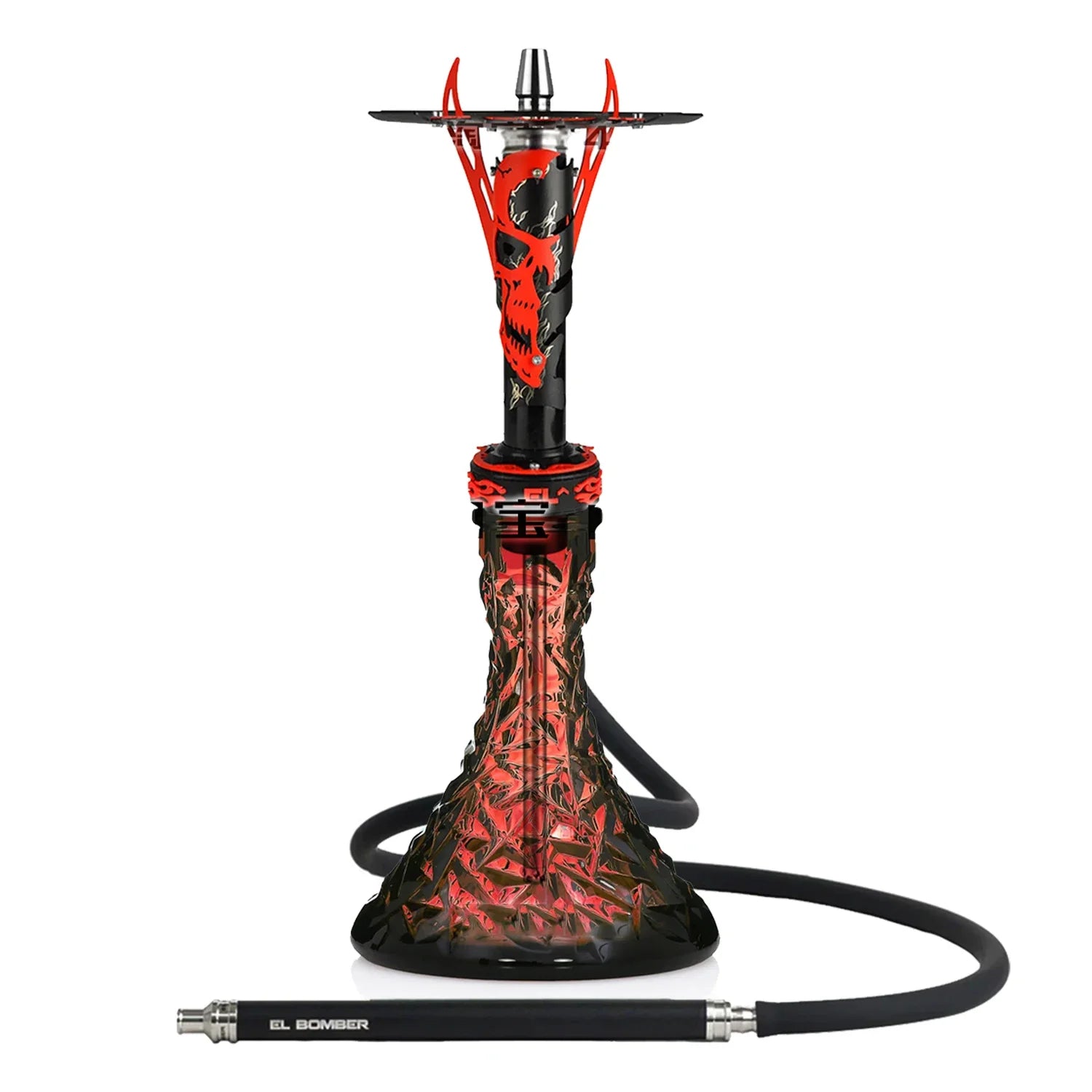 CHKJ El Bomber Apocalypse Hookah Shisha Set with Glass Vase Gift Packing European Style