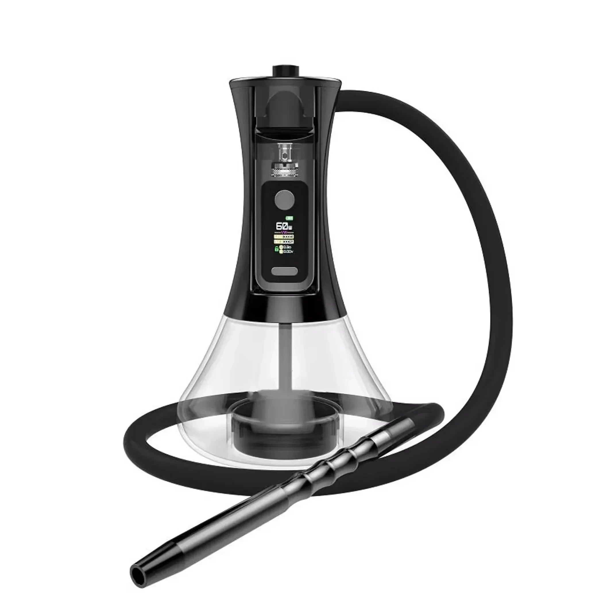 EHUKA Electric Hookah Set Portable Multifunctional Shisha Stainless Acrylic Hookah High Quality Shisha with LED Display