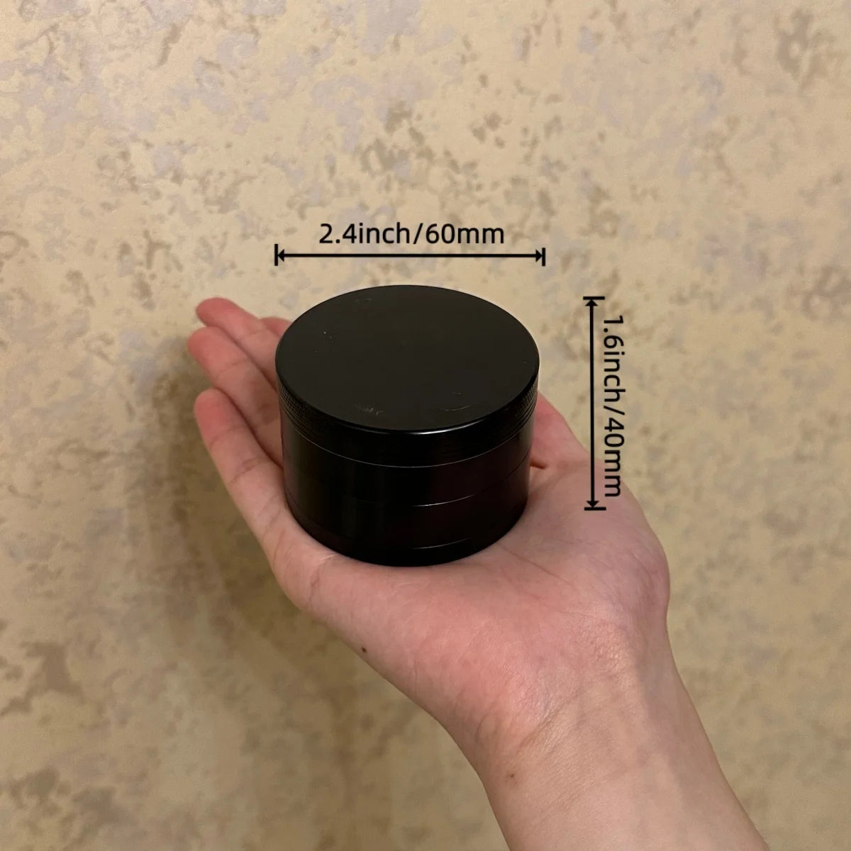 1.4/1.8/2.4inch Black Laser 4-Layers Herb Grinder Zinc Alloy Crusher Manual Raw Cutter Metal Grinder Grass Smoking Tool Gift