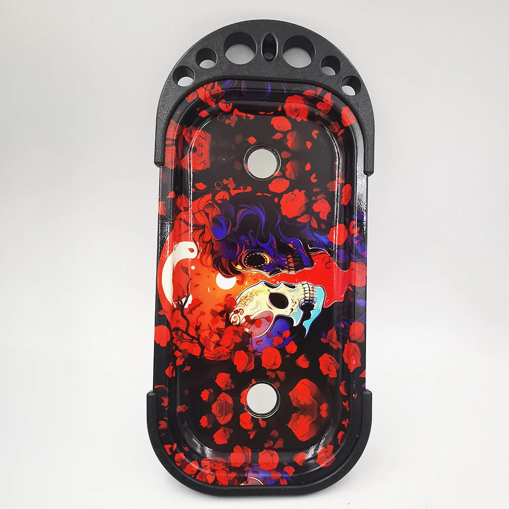 9 x 4 inch Foldable Rolling Tray Set with Loader Filler Brush King Size Fold Rolling Tray Machine Stand Tools