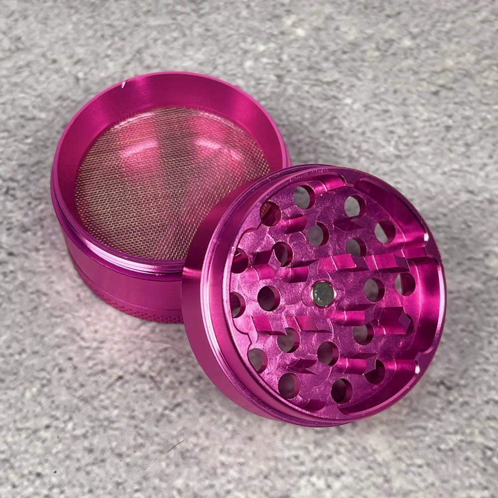 2inch Metal Snail Herb Grinder 4-Layers Mill Mortar Tobacco Pink Vanilla Bud Grinder Grass Cigar Smoking Cigarette Tool Gift