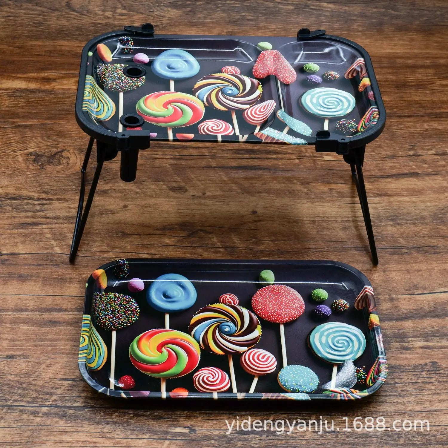 Hot Large Tinplate Cigarette Rolling Tray Set Portable Horn tube Filler Operator Table Smoking Set