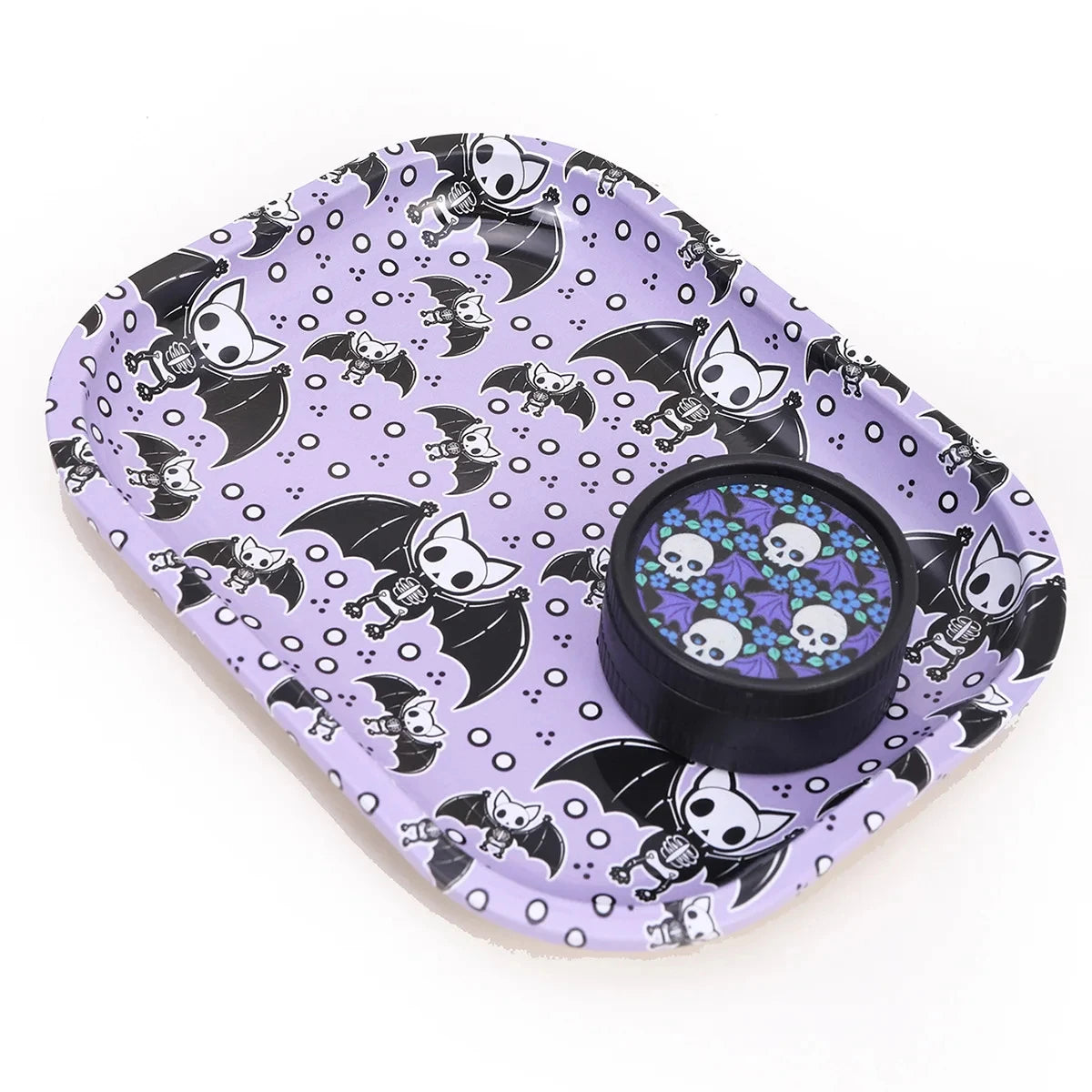 2 Pieces Cute Herb Grinder Rolling Tray Matching Set