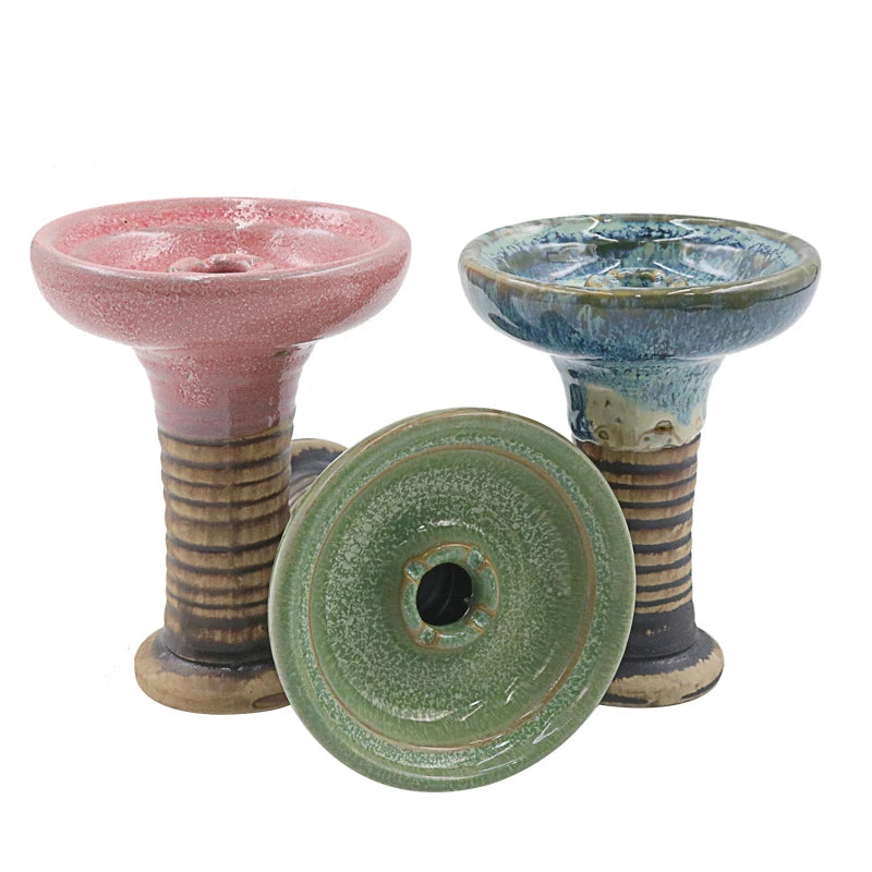 Hookah Ceramic One Hole Phunnel Bowl Hookah Head Shisha Bowl Nargile Sheesha Narguile Chicha Cachimbas Water Pipe Accessories