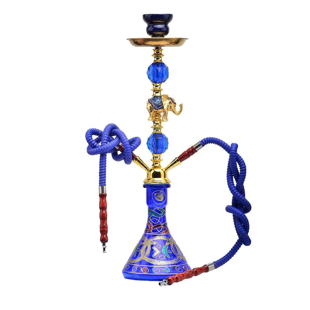Spot Arabic Hookah Shisha Medium-Sized Teapot Shisha Hookah Goldfish Eagle Elephant Lead Alloy Glass Smoking Set For Bar