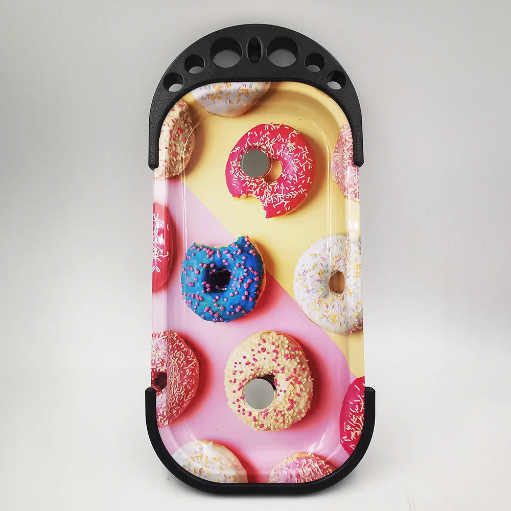 9 x 4 inch Foldable Rolling Tray Set with Loader Filler Brush King Size Fold Rolling Tray Machine Stand Tools