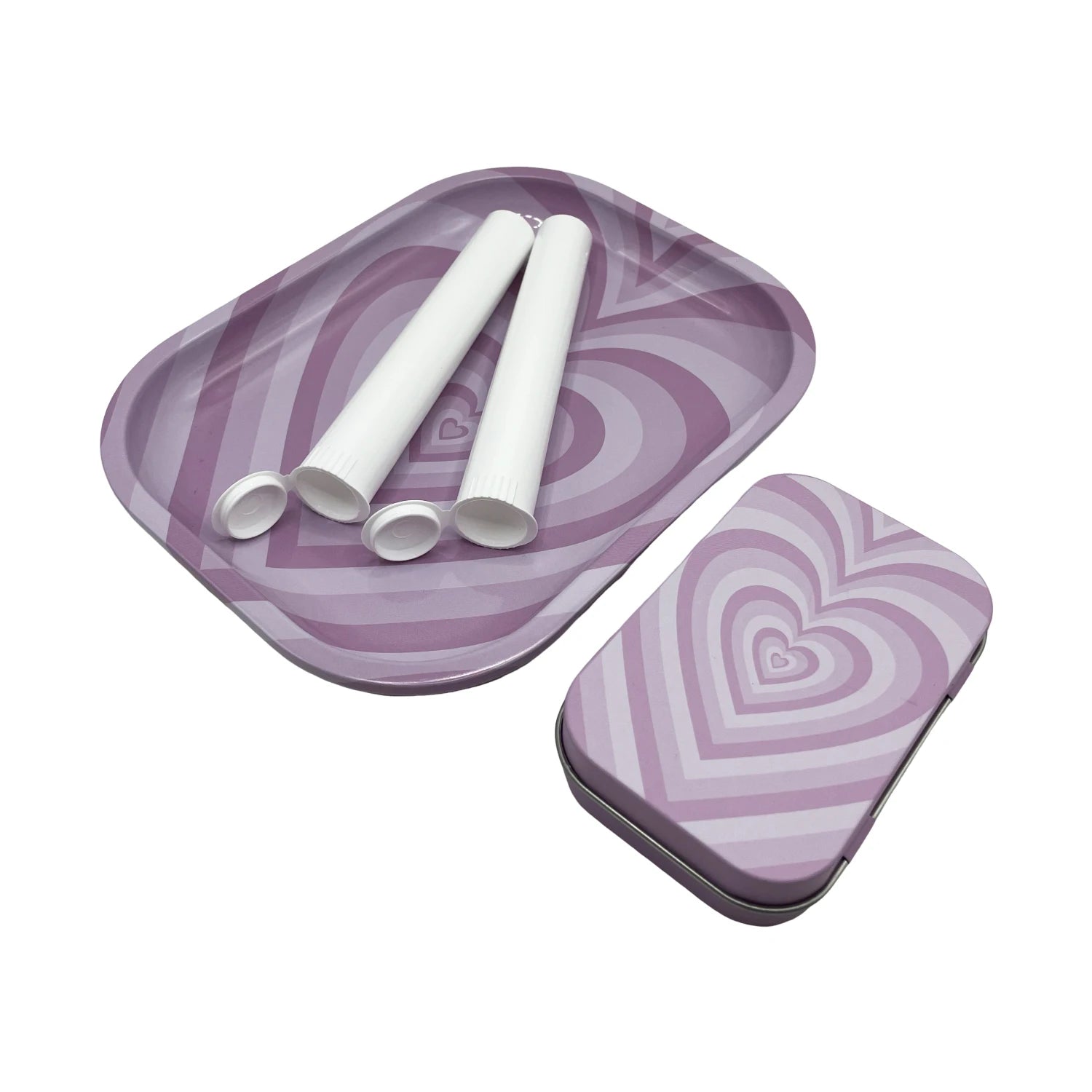 4PCS/Set 18x14cm Tobacco Metal Rolling Tray with Cigar Case Waterproof Sealed Container Tinplate Box Many Patterns Smoking Acces