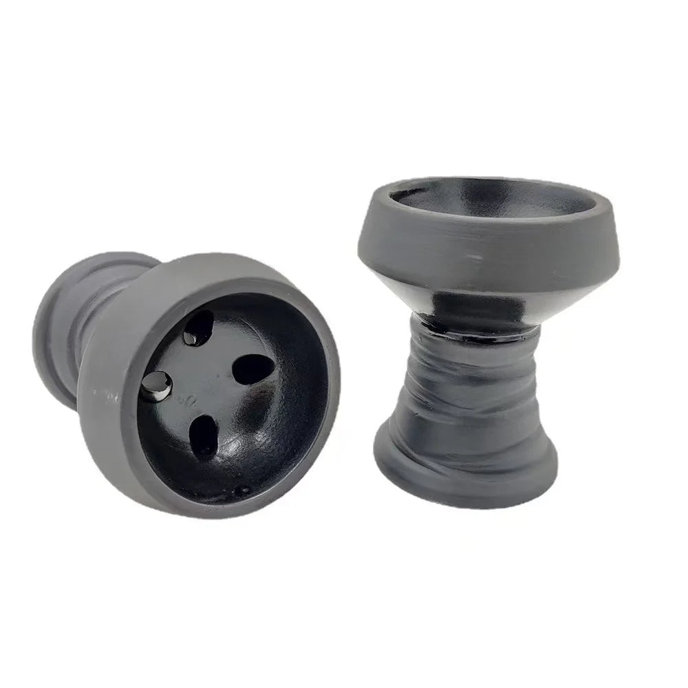 Arabic hookah accessories  black mud hookah pot  hookah bowl  ceramic head  shishahookah