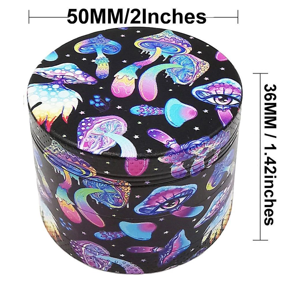 2 Pieces Mushroom Rolling Tray 180X140MM Herb Grinder Set Ghost Pink Heart Tree Smoking Accessories