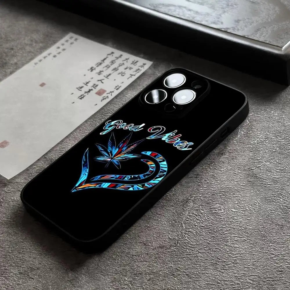 Abstract ART High WEED Phone Case For 15 Pro Max For Iphone 14 16 Pro Max 12 Mini 11 13 Pro Xr X Xs 8 7 Plus Back Cover