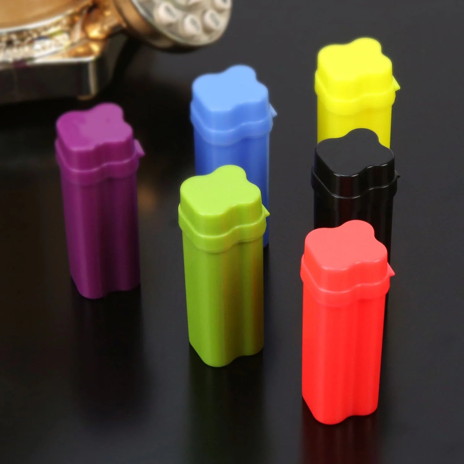 Flip-top Cigarette Case Kit with Three Holes for Easy Storage and Carrying Around Smoking Accessories