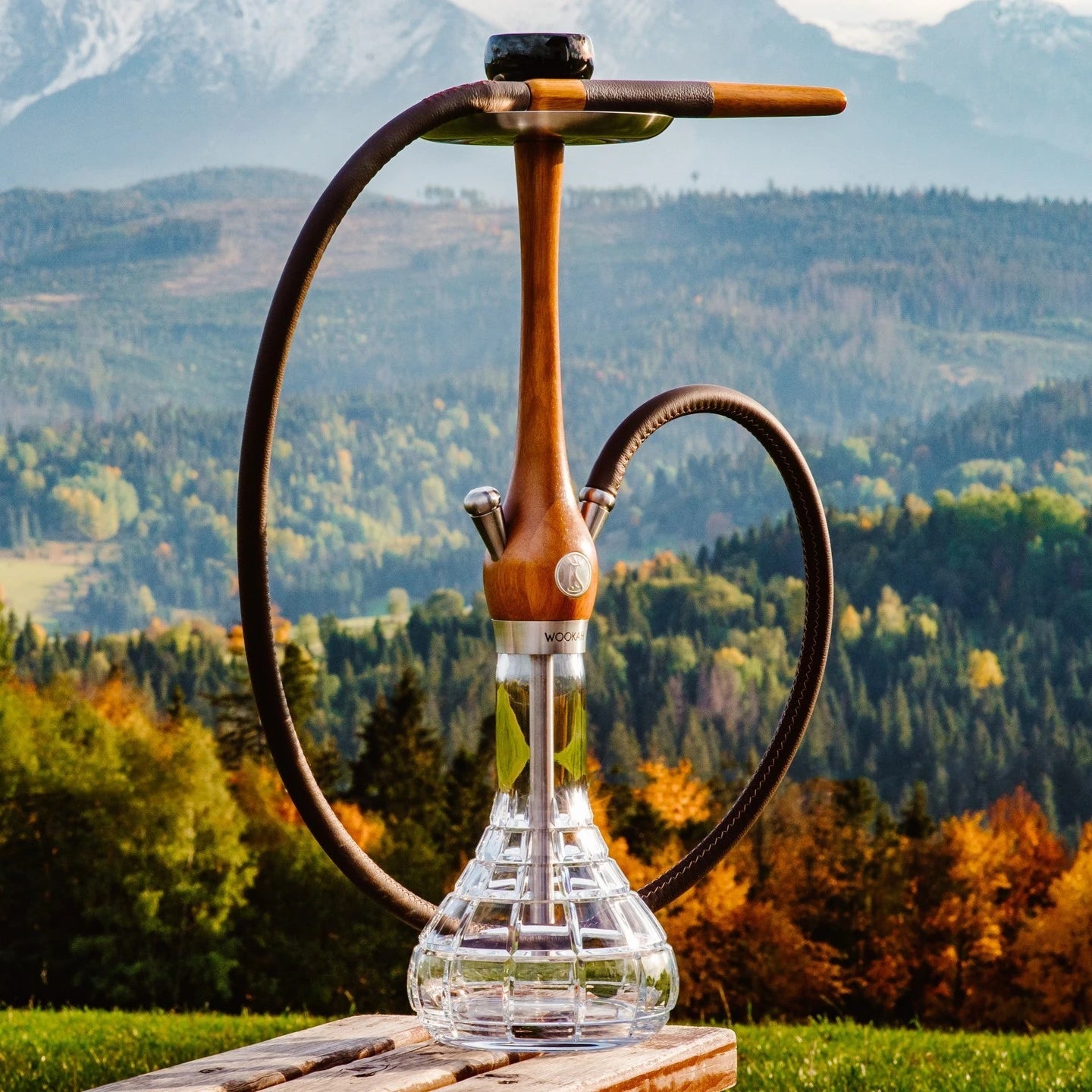 Wookah Shisha Hookah Set 65cm 304 Stainless Steel Large Hookah Smoking Set Russian Shisha With Bottle