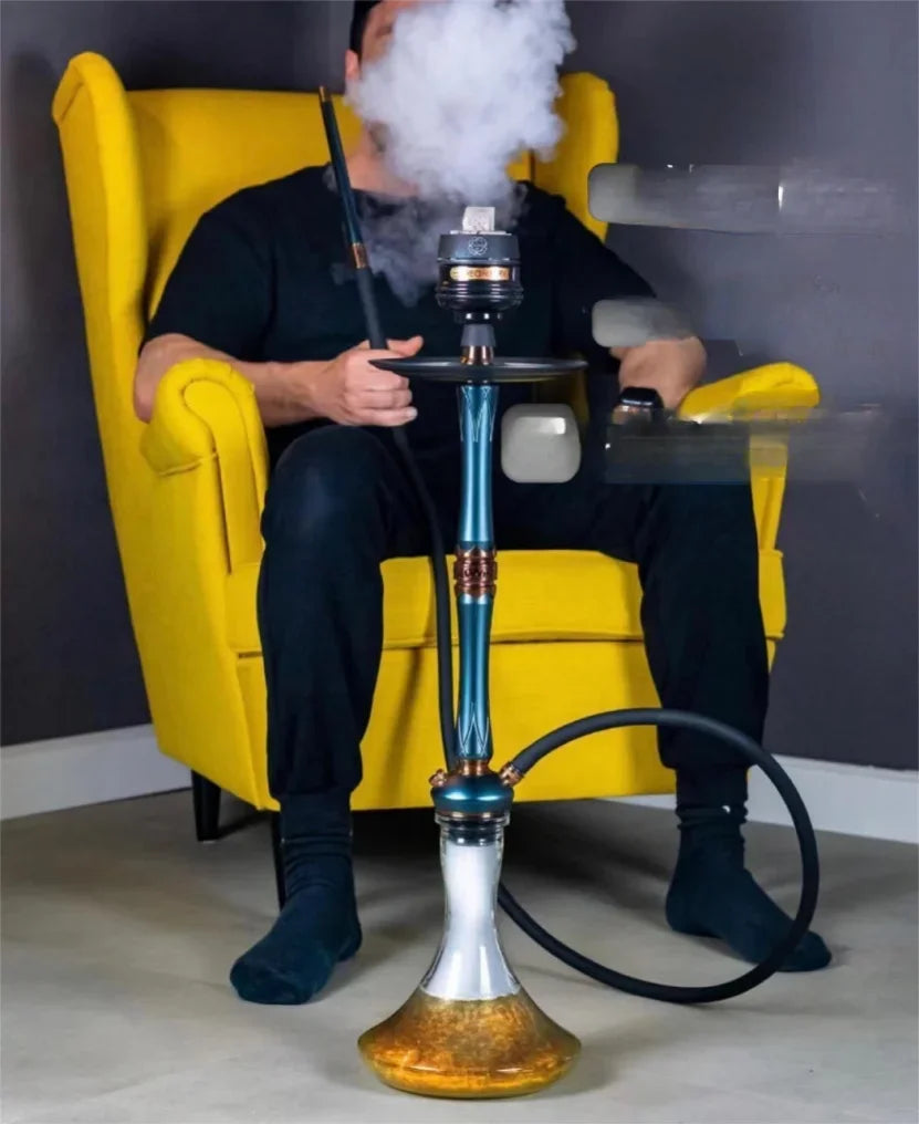 Large Aluminum Alloy Hookah Shisha Set Arabic Hookah Phnom Penh Decorative Shisha Hookah